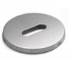 Paire de rosaces rondes clé L, inox brossé 316