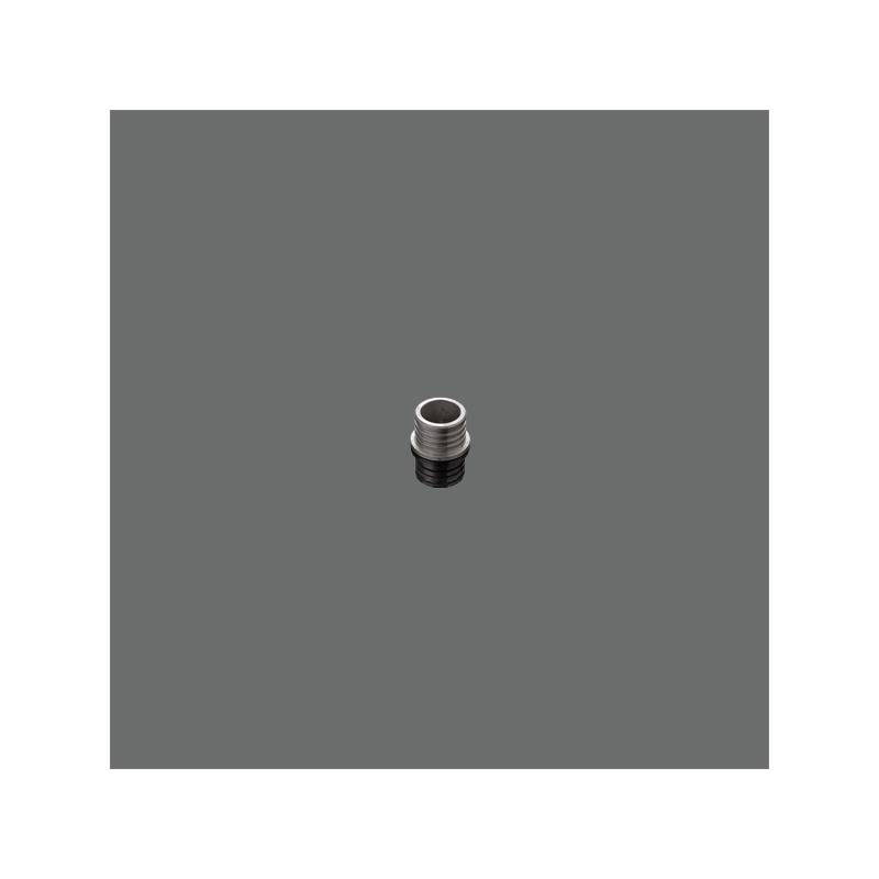 Rosace batteuse percement int. diamètre 17 mm, inox brossé 316