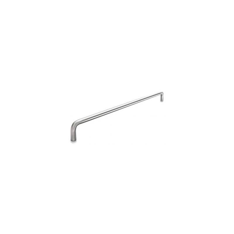Poignée de tirage droite Ø 14 mm, à douille, entraxe 125 mm, inox brossé 316