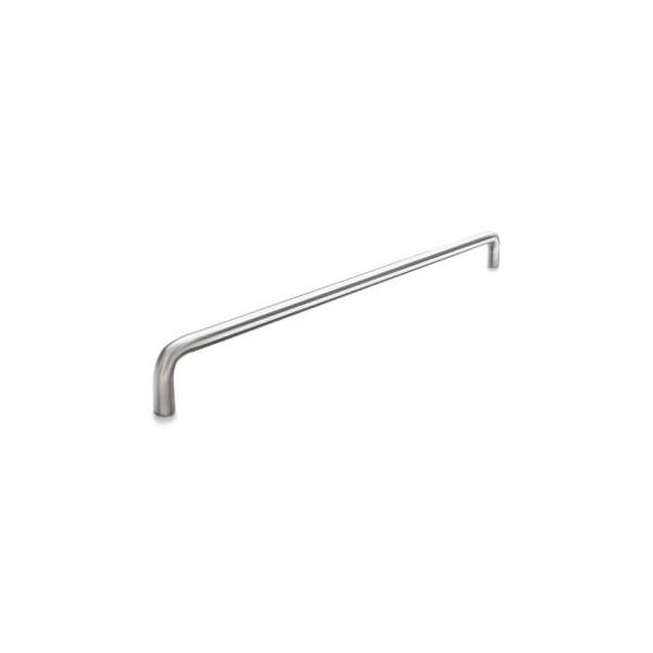 Poignée de tirage droite Ø 19 mm, filetée, entraxe 300 mm, inox brossé 316