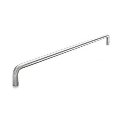 Poignée de tirage droite Ø 19 mm, à douille, entraxe 650 mm, inox brossé 316
