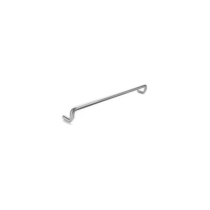 Poignée de tirage déportée Ø 19 mm, à douille, entraxe 300 mm, inox brossé 316