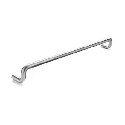 Poignée de tirage déportée Ø 25 mm, filetée, entraxe 300 mm, inox brossé 316