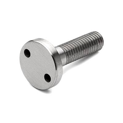Fixation pour montage simple traversant longueur 60 mm, M8