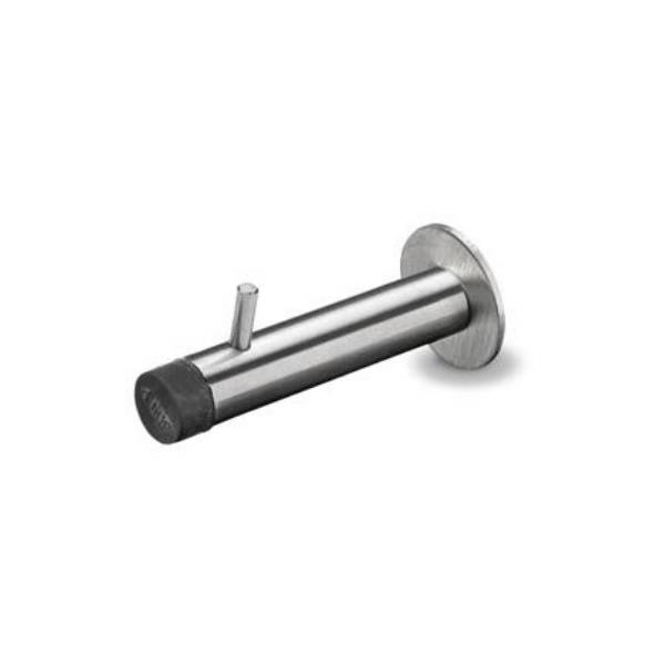 Patère avec butée, inox brossé 316