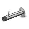 Patère avec butée, inox brossé 316