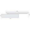Ferme-porte à bras à glissière, force EN 2-5, inox brossé 316