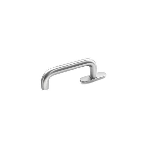 Béquille de fenêtre U 14 mm, inox brossé 316