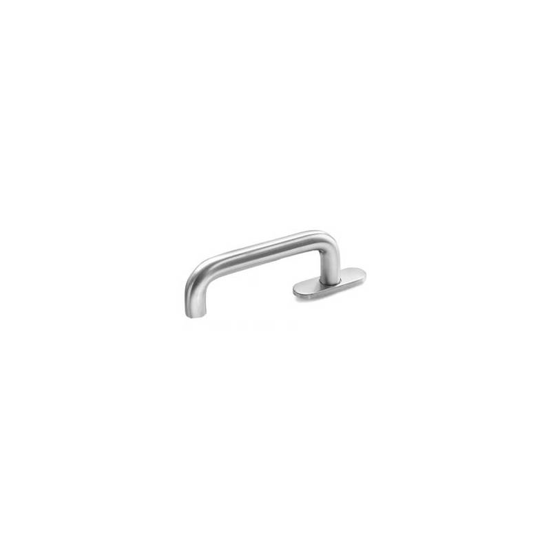Béquille de fenêtre U 16 mm, inox brossé 316