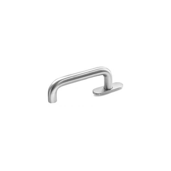 Béquille de fenêtre U 16 mm, inox brossé 316