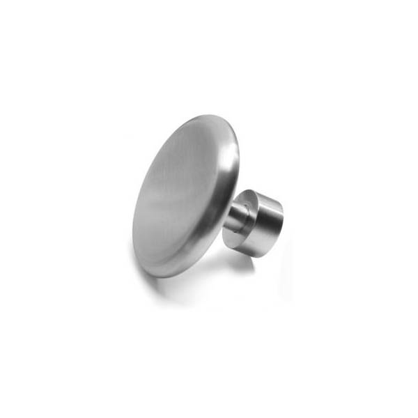 Patère Ø 80 mm, inox brossé 316
