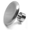 Patère Ø 80 mm, inox brossé 316