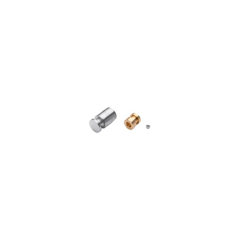 Patère Ø 14 mm, inox brossé 316