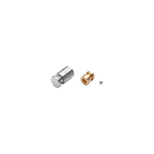 Patère Ø 14 mm, inox brossé 316