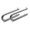 Support Ø 14 mm pour tablette en verre 170 mm, inox brossé 316
