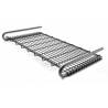 Rack porte-serviette 500x308 mm, support noir, inox brossé 316