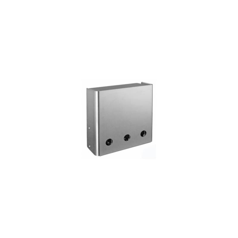 Distributeur de gobelets mural, inox brossé 316