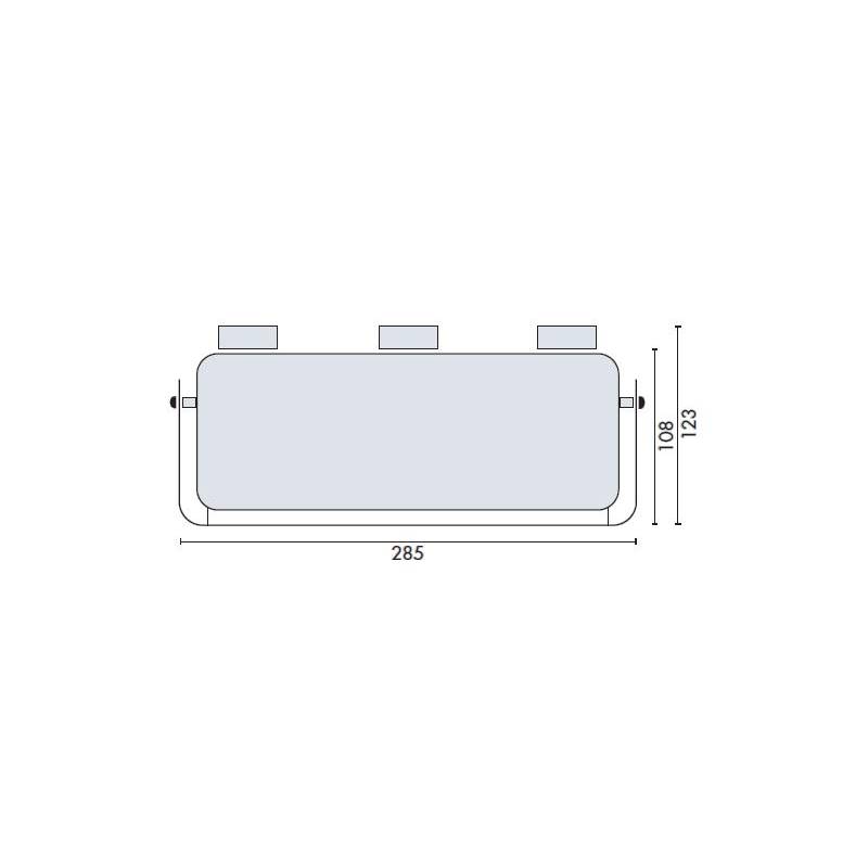 Distributeur de gobelets mural, inox brossé 316