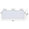 Distributeur de gobelets mural, inox brossé 316