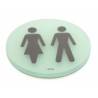 Pictogramme à coller Ø 76 mm, Unisex, acrylique