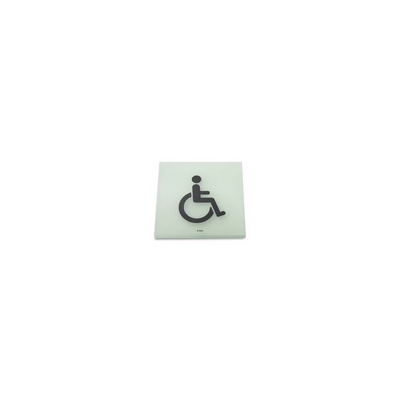 Pictogramme carré à coller 86x86 mm, PMR, acrylique