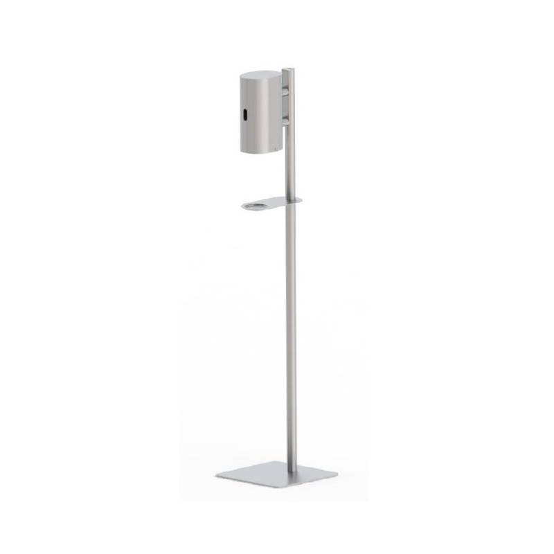 Distributeur automatique de gel hydroalcoolique 800ml, inox brossé 316