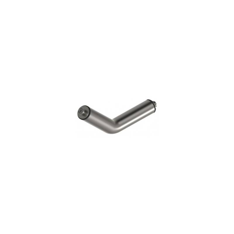 Tube coudé à 45°, inox brossé 316