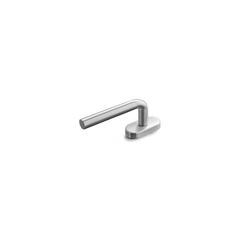 Béquille de fenêtre L 16 mm  avec 2 arrêts, inox brossé 316