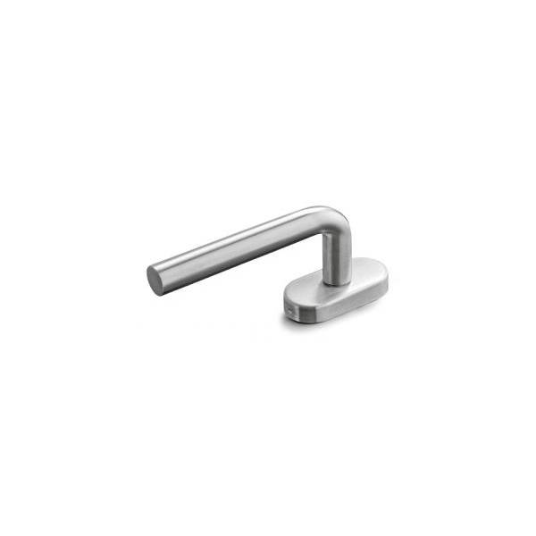 Béquille de fenêtre L 16 mm  avec 2 arrêts, inox brossé 316