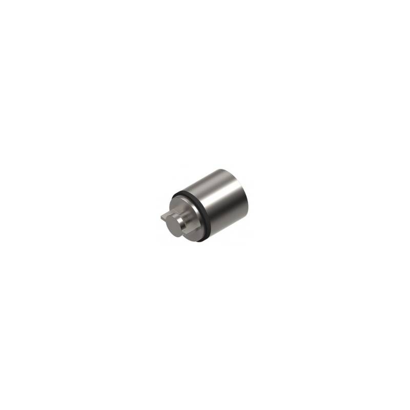 Embout droit, inox brossé 316
