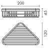 Panier d'angle, chromé, BASIC