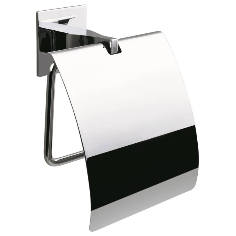 Dérouleur papier WC avec couvercle, chromé, FOREVER