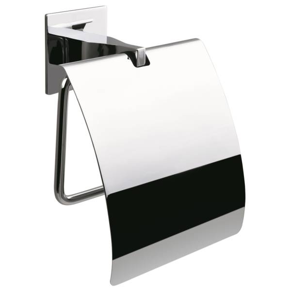 Dérouleur papier WC avec couvercle, chromé, FOREVER