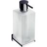 Distributeur de savon liquide mural, 310 ml, chromé/verre, LOOK