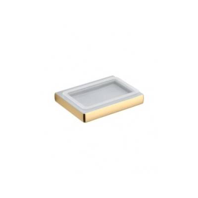 Porte-savon mural, zirconium gold HPS/verre, LULU