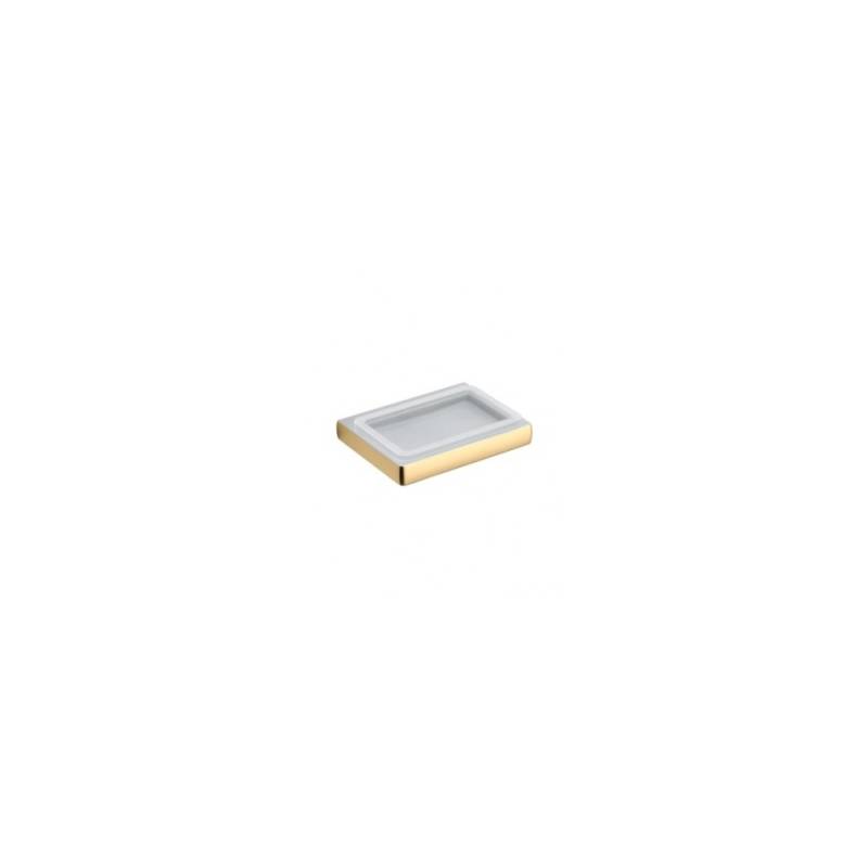 Porte-savon mural, zirconium gold HPS/verre, LULU