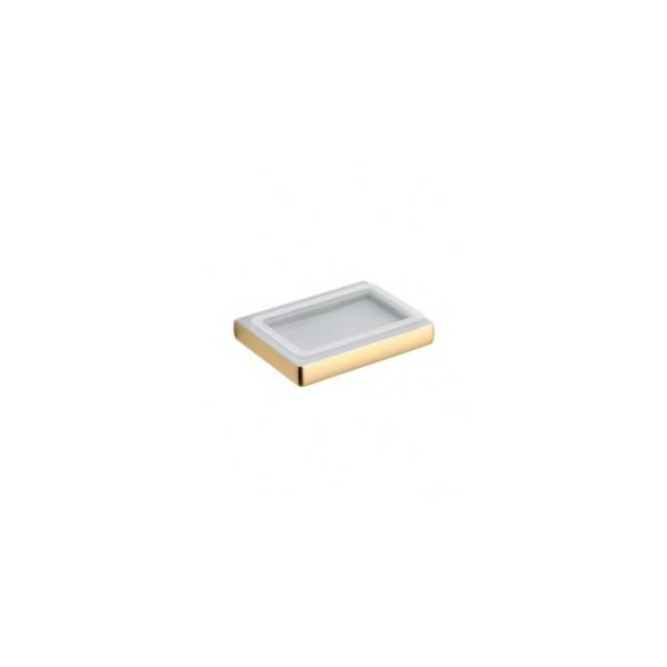 Porte-savon mural, zirconium gold HPS/verre, LULU