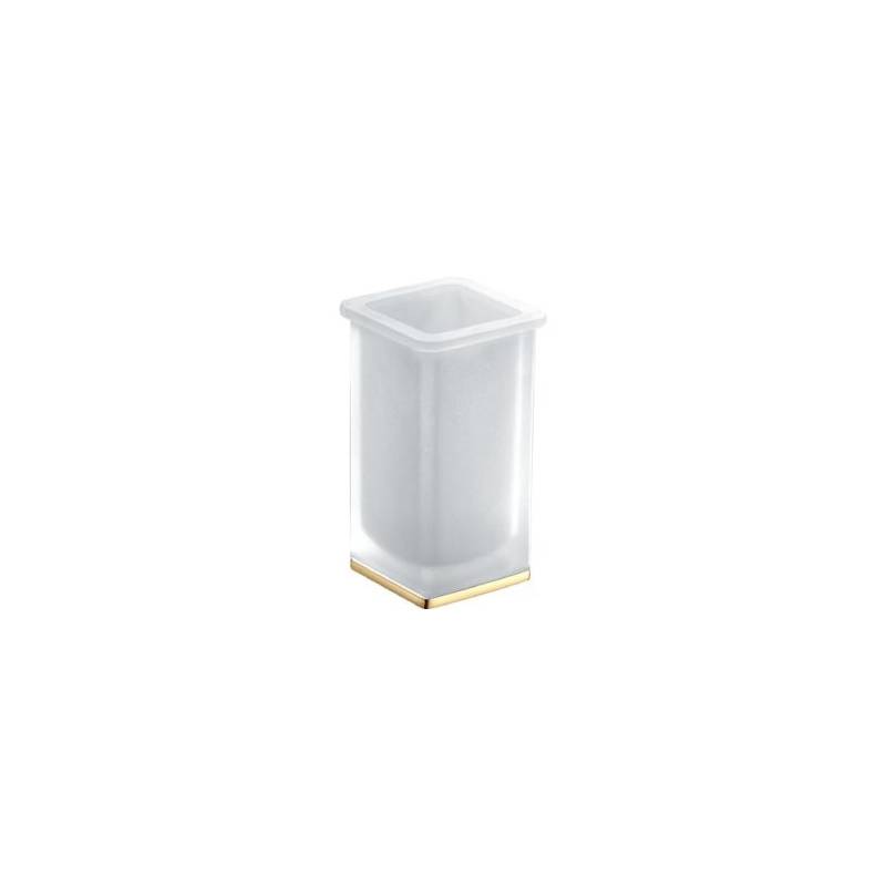 Porte-verre à poser, zirconium gold HPS/verre, LULU