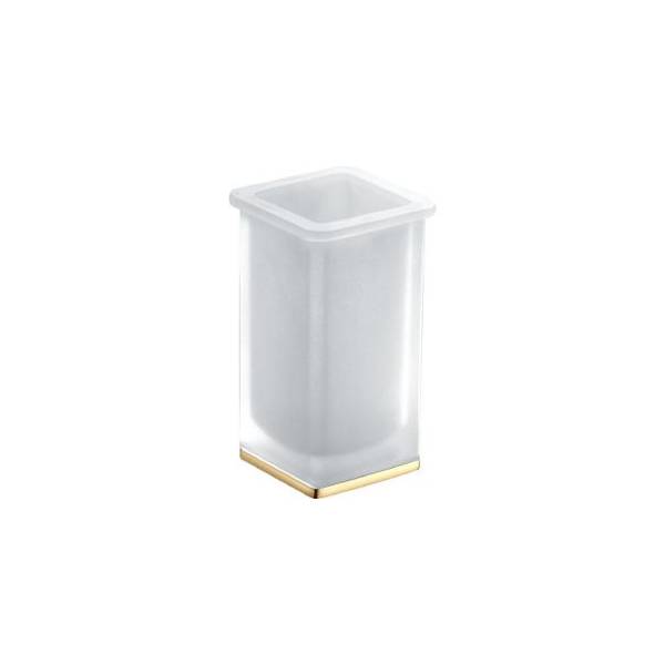 Porte-verre à poser, zirconium gold HPS/verre, LULU