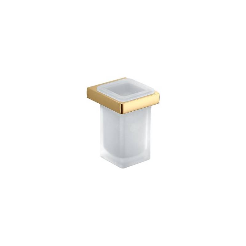 Porte-verre mural, zirconium gold HPS/verre, LULU