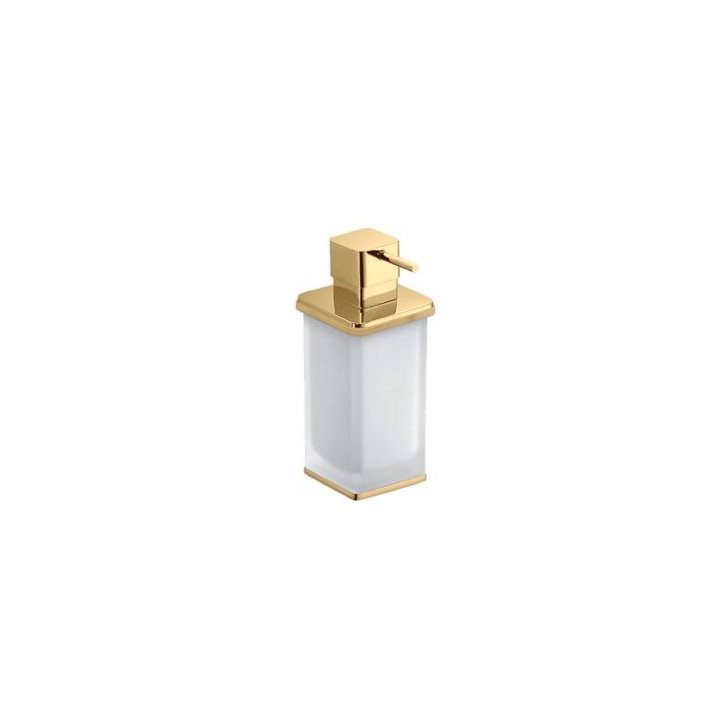 Distributeur de savon liquide à poser, 280 ml, zirconium gold HPS/verre, LULU