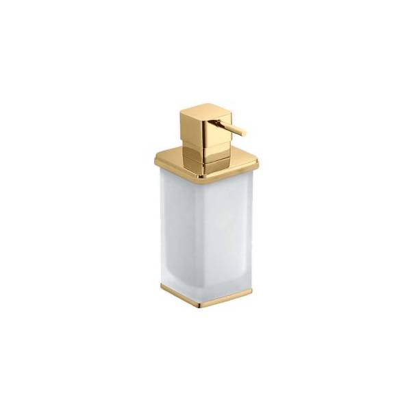 Distributeur de savon liquide à poser, 280 ml, zirconium gold HPS/verre, LULU