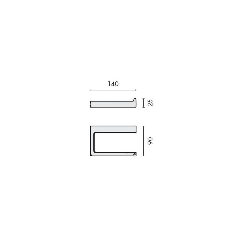 Dérouleur papier WC, chromé, LULU