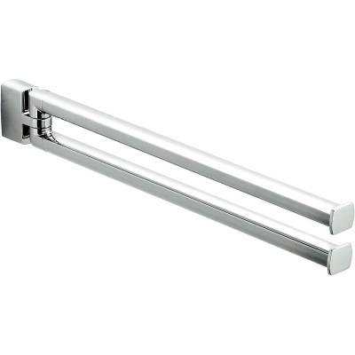 Porte-serviette double orientable 350 mm, chromé, LULU