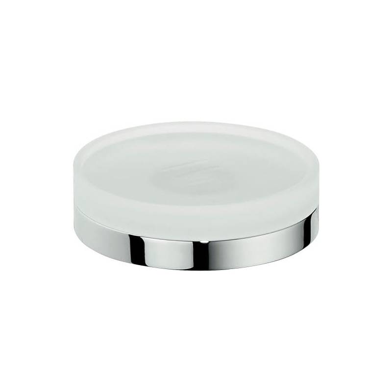 Porte-savon à poser, chromé/verre, NORDIC
