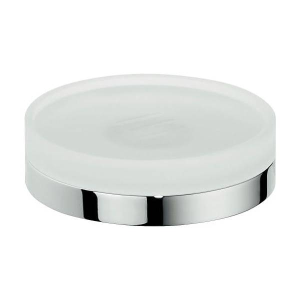 Porte-savon à poser, chromé/verre, NORDIC