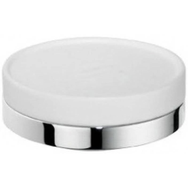 Porte-savon à poser, chromé/blanc, NORDIC