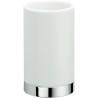Porte-verre à poser, chromé/blanc, NORDIC