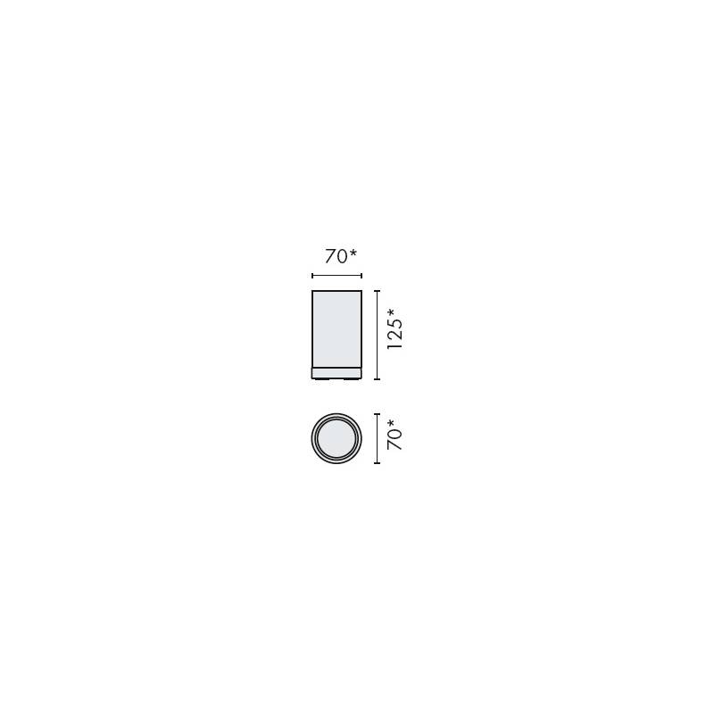 Porte-verre à poser, chromé/blanc, NORDIC