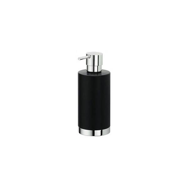 Distributeur de savon liquide à poser, 250 ml, chromé/noir, NORDIC